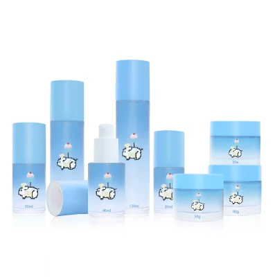 Luxury Packaging 30 50 80 G 40 100 120 Ml Empty Skincare Container Lotion Pump Cream Jar Custom Glass Spray Cosmetic Bottle