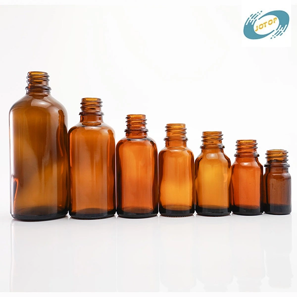 Deep Amber Glass Dropper Bottles Used for Filling Essential Oils