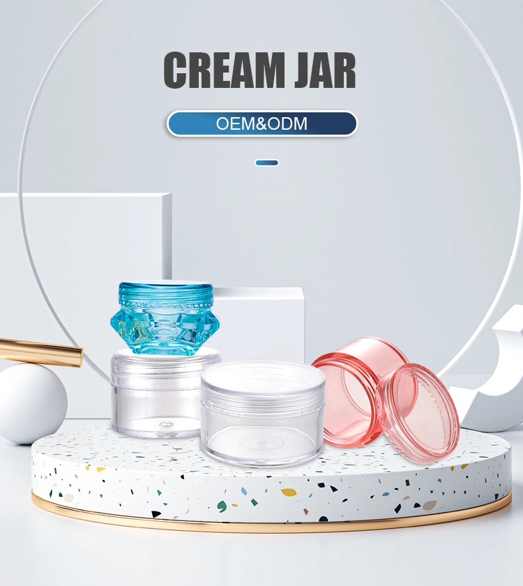 Hot Sale 10g/15g/20g PS Plastic Cream Jar Container with Sample Sack