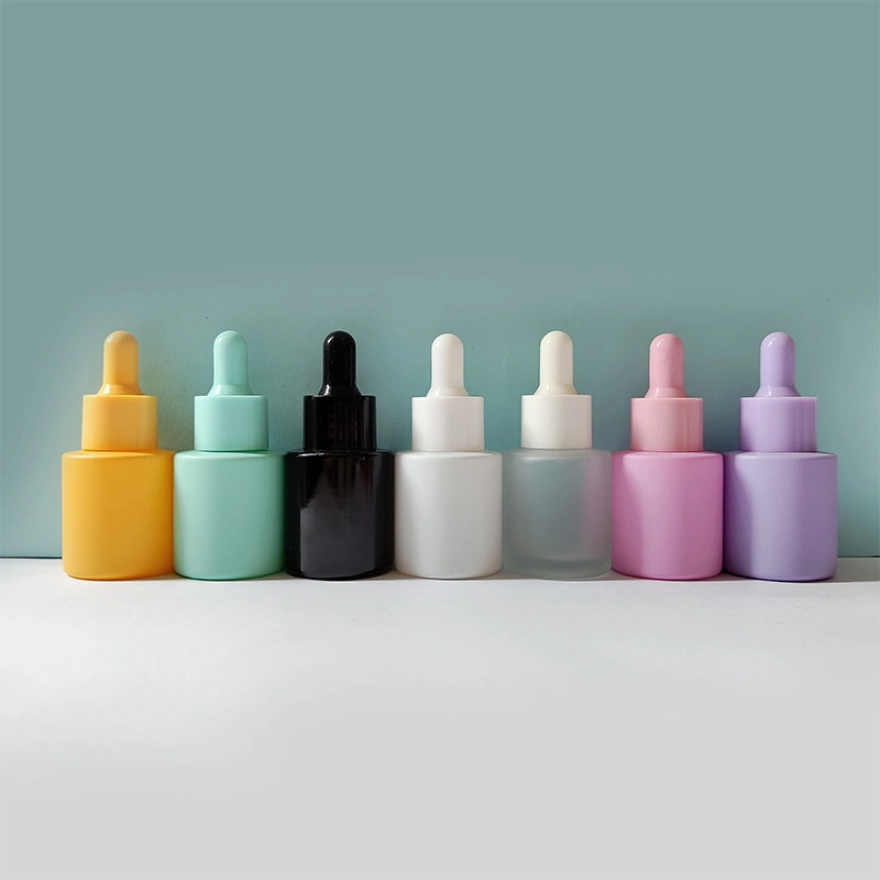 Glass Cosmetic Face Serum Maccaron Bottles Custom Essential Oil Dropper Bottle