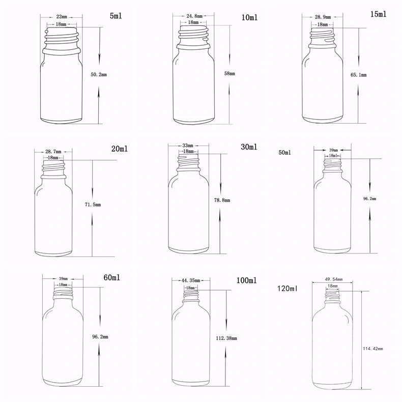 30ml High Grade Ball Shape Glass Essential Oil Dropper Bottle, 1oz Liquid Foundation Lotion Bottle Dispense Essence Bottle