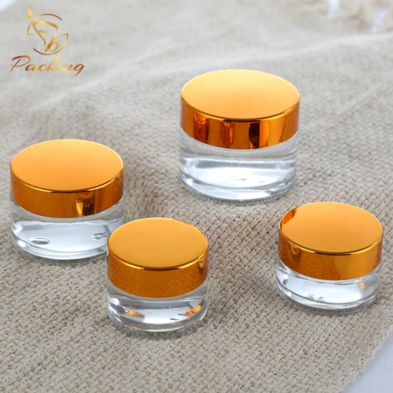 20% off Wholesale Packaging Clear Cosmetic Glass Jar 20g 30g 50g 100g for Cream or Perfume