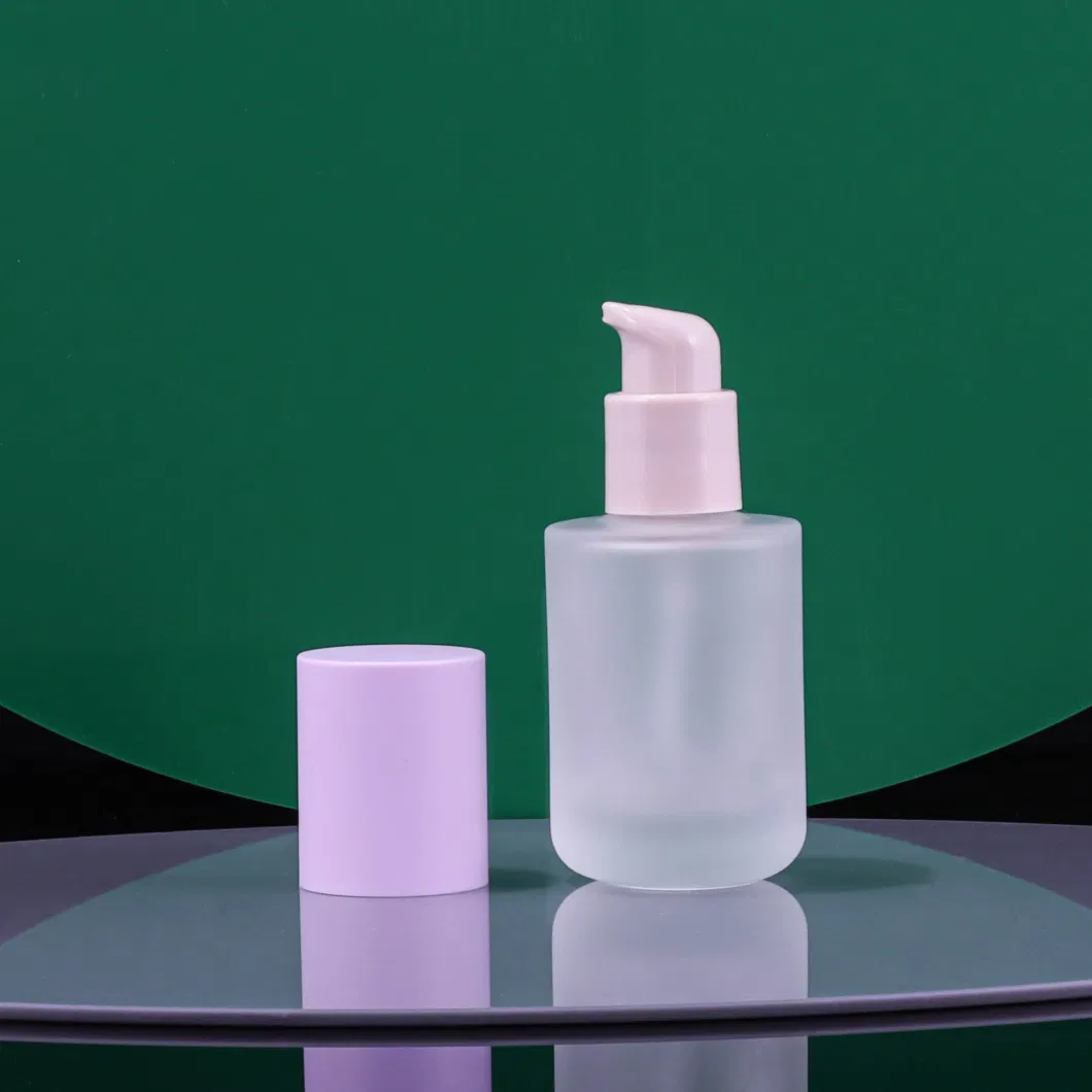 Empty 30ml Skincare Packaging Matte Finished Liquid Foundation Bottle Lotion Glass Bottle Serum Bottle