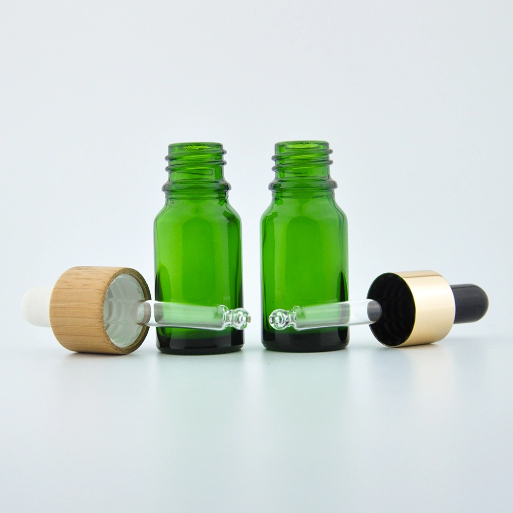 Professional 5ml-120ml Essential Oil Glass Bottle with Screw Ring Flat Cap and Rubber and Glass Dropper/Pipet in Cosmetic or Medical Packaging