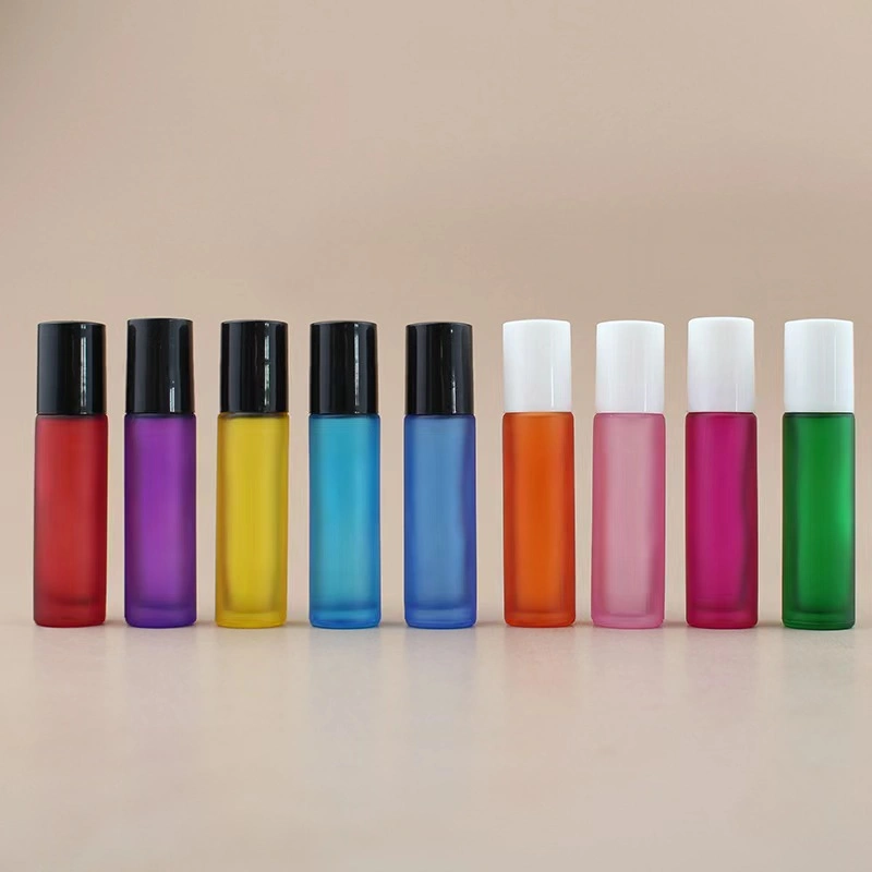 Round Shape Glass Roll on Bottle with Plastic Cap for Perfume Packing