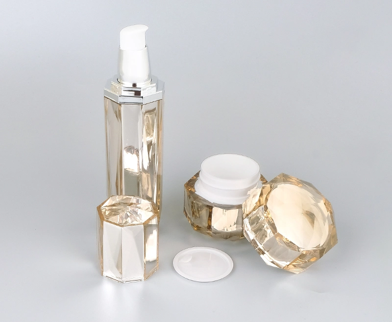 Wholesale 30ml 50ml 100ml Spray Serum Small Face Cream Custom Empty Scrub Acrylic Pet Glass Plastic Cosmetic Packaging Cream Jar Lotion Bottle Container