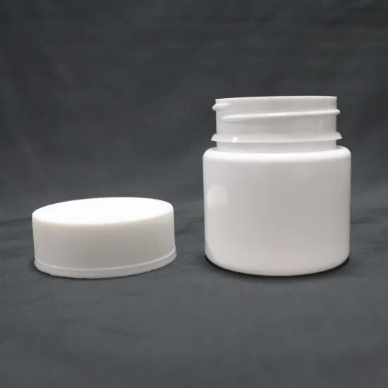 Hot Sale 2oz 60ml PET Plastic Bottle CR Cap Black Cosmetic Jar Cream Cosmetic Packaging Containers