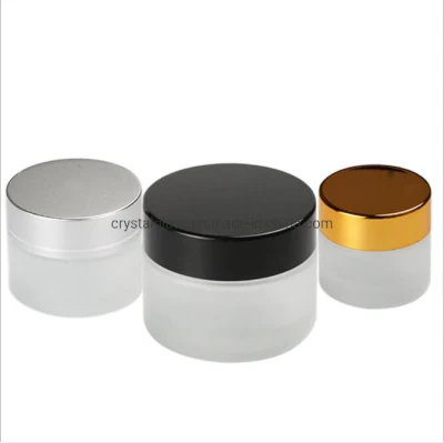 Frosted Glass Cream Bottle for Cosmetic Packaging Use Liquid Foundation 15ml 30ml with Lids